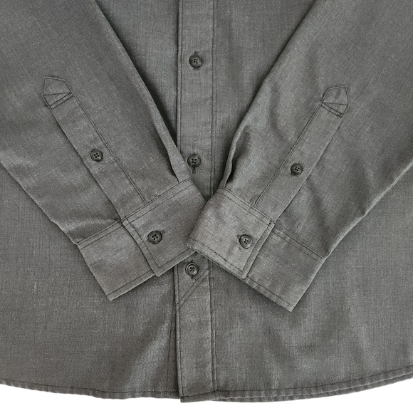 MOUNTAIN HARDWEAR grey Frequentor hiking button-up shirt large - Picture 7 of 14